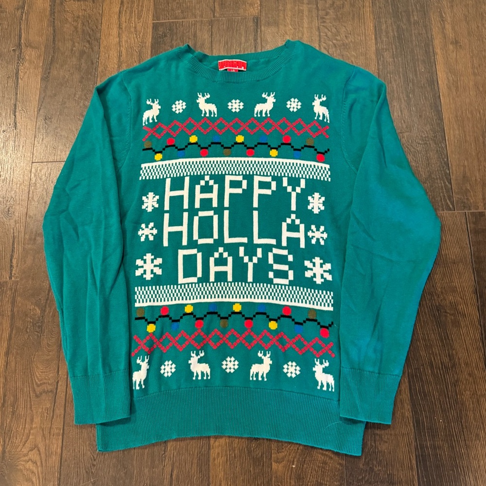 Happyy Holla Days Christmas Sweater